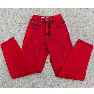 Rarevtg Calvin Klein redacidwash high waisted dnm